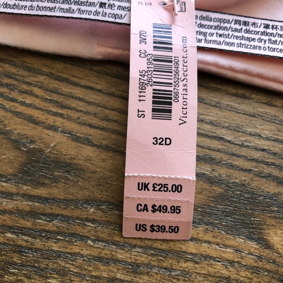 Victoria’s Secret pink unlined bra 32D NWT - Picture 14 of 16